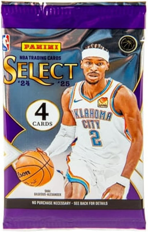 2024–25 Panini Select NBA Basketball Mega Box – Official Trading Cards – Retail Exclusive Blue & Red Prizms, Rookie Cards & Inserts – Sealed Box
