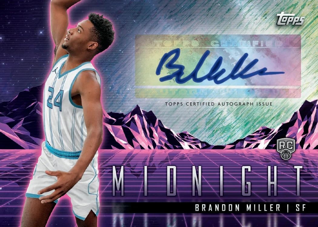 2023/24 Topps Midnight Basketball Hobby Trading Card Box (3 Chrome Autographs Per Hobby Box)