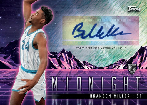 2023/24 Topps Midnight Basketball Hobby Trading Card Box (3 Chrome Autographs Per Hobby Box)