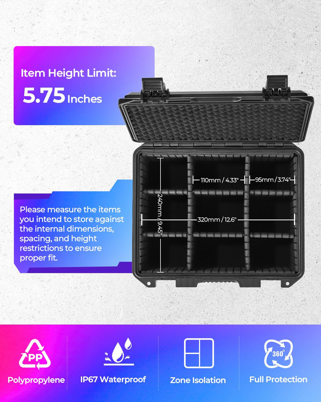 Card Case Sports Graded Trading Card Storage Box for PSA BCW MTG Tmnt TCG Zion Ascended Heroes Pokemon Card, Waterproof Hard Carrying Case Card Protective Organizer for Rigid Card Sleeve Collector