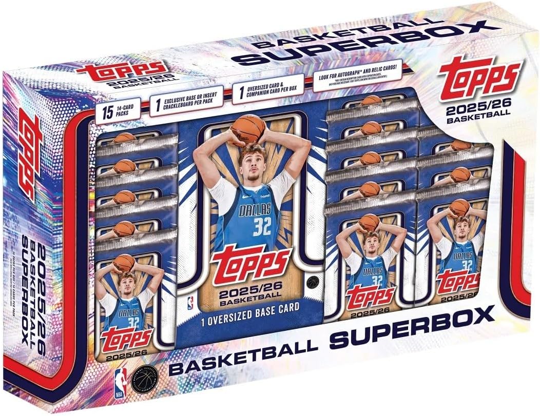 2025-26 Topps NBA Basketball Flagship Collection Trading Card Box (1 Oversized Card Per Box)