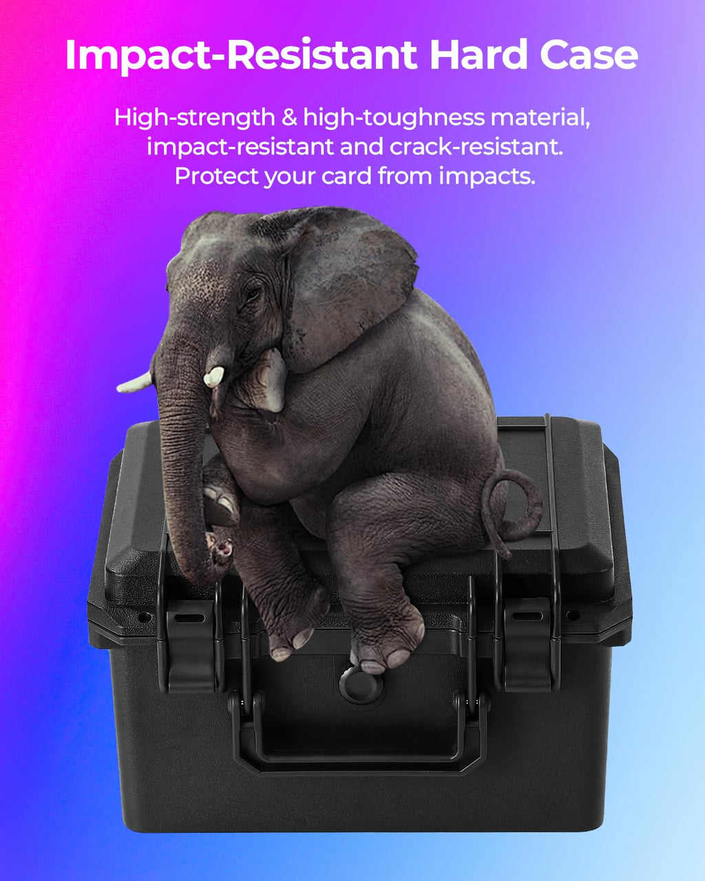 Card Case Sports Graded Trading Card Storage Box for PSA BCW MTG Tmnt TCG Zion Ascended Heroes Pokemon Card, Waterproof Hard Carrying Case Card Protective Organizer for Rigid Card Sleeve Collector