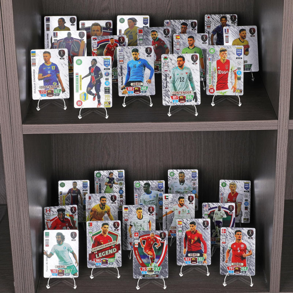 30 Pack Arcylic Card Display Stands, Mini Clear Easel Stand Holder for Sports Graded Challenge Coin Trading Baseball Psa Football Card