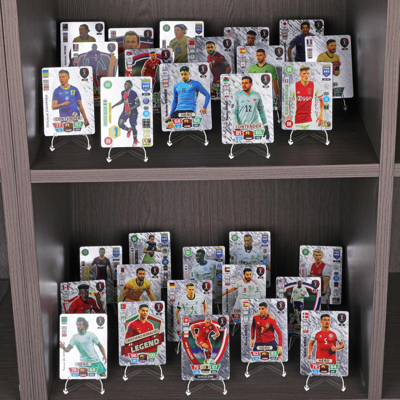 30 Pack Arcylic Card Display Stands, Mini Clear Easel Stand Holder for Sports Graded Challenge Coin Trading Baseball Psa Football Card