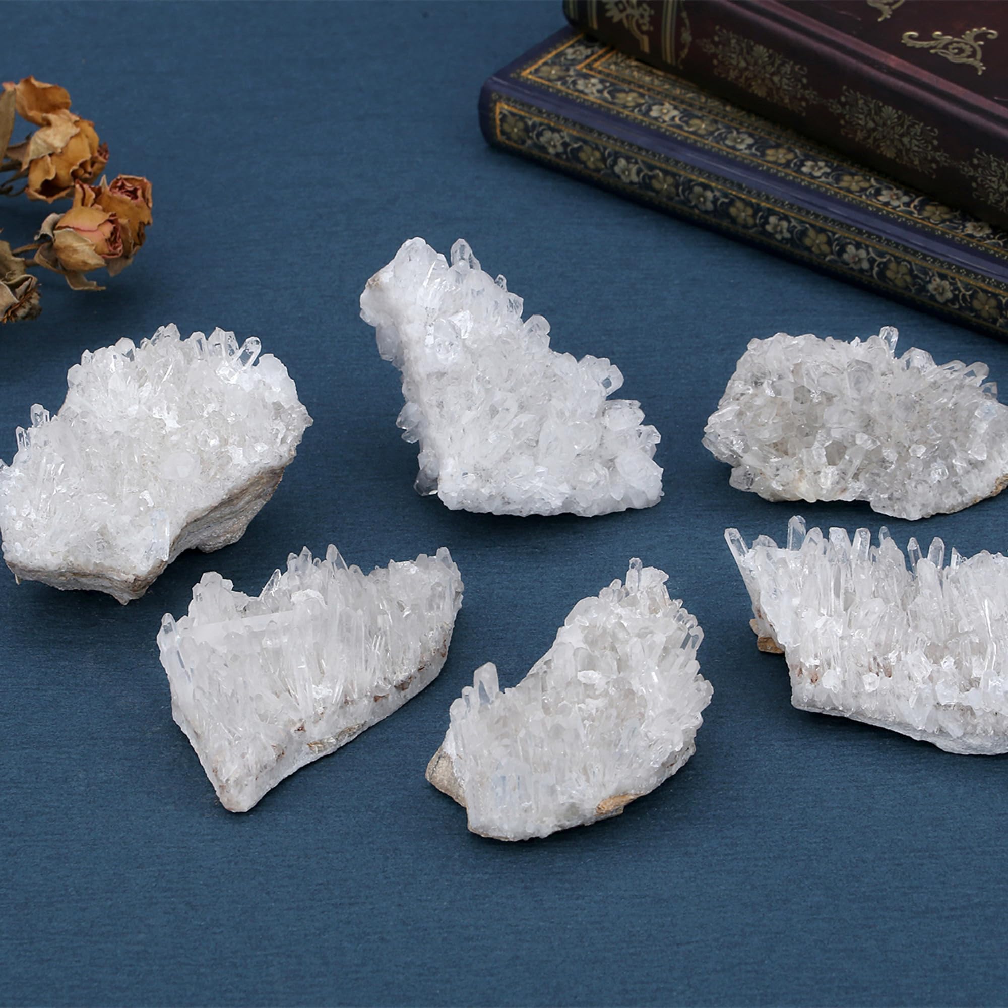 ZHIYUXI Amethyst Crystals and Healing Stones Gems Rocks Purple Room Decor Gemstones Gem Stones Heart Shaped Crystal Cluster Heart Gifts Amethyst Stones Geodes 1.2-1.6" Raw Protection Crystals