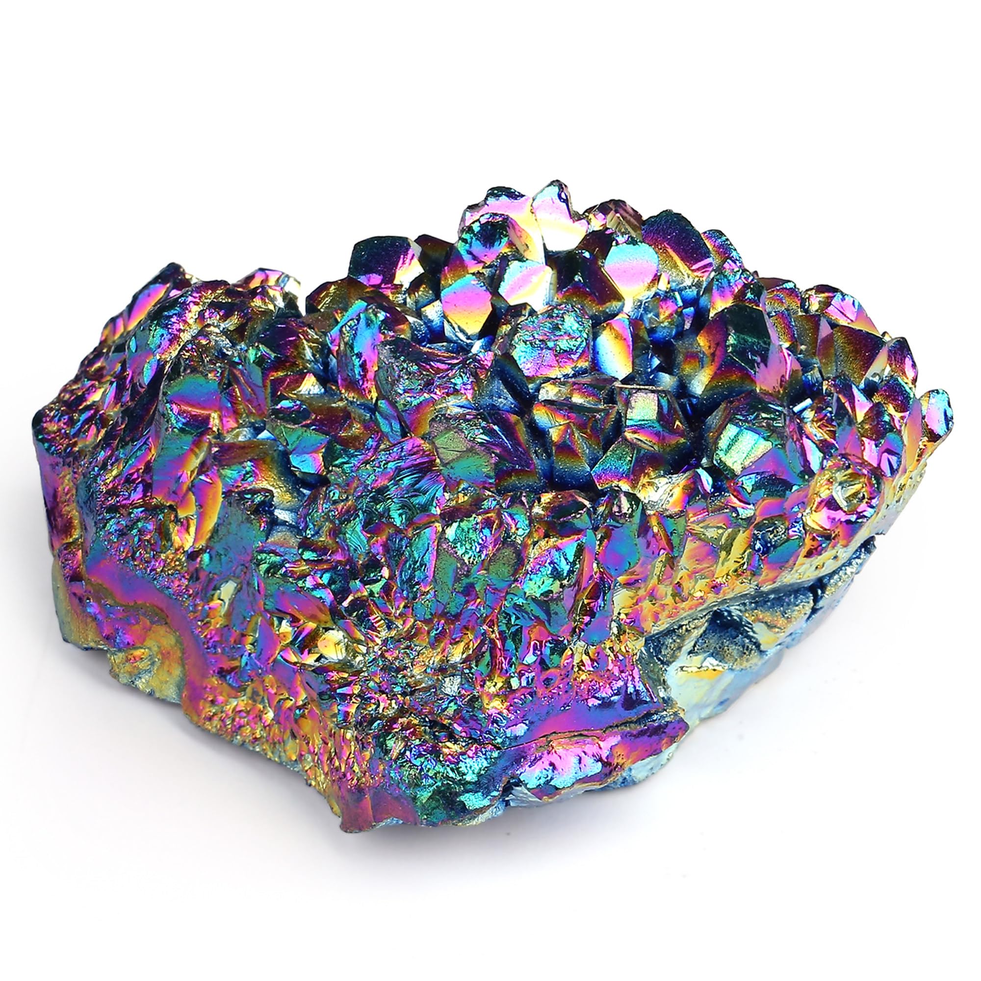 ZHIYUXI Amethyst Crystals and Healing Stones Gems Rocks Purple Room Decor Gemstones Gem Stones Heart Shaped Crystal Cluster Heart Gifts Amethyst Stones Geodes 1.2-1.6" Raw Protection Crystals