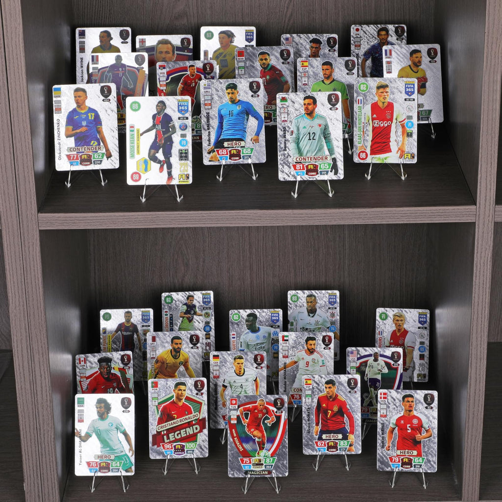 30 Pack Arcylic Card Display Stands, Mini Clear Easel Stand Holder for Sports Graded Challenge Coin Trading Baseball Psa Football Card