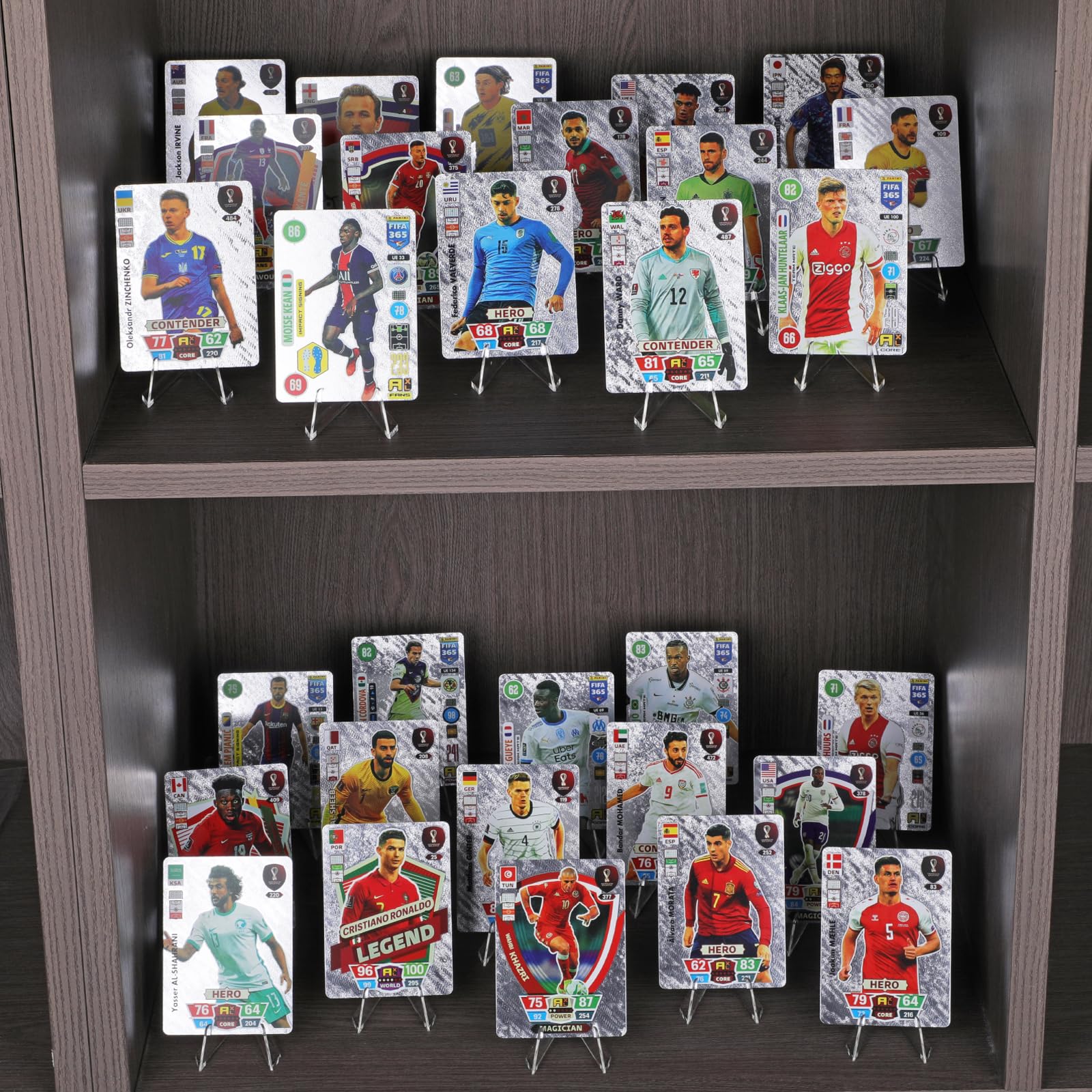 30 Pack Arcylic Card Display Stands, Mini Clear Easel Stand Holder for Sports Graded Challenge Coin Trading Baseball Psa Football Card